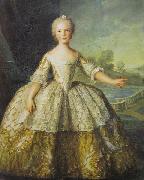Jjean-Marc nattier Isabella de Bourbon, Infanta of Parma oil